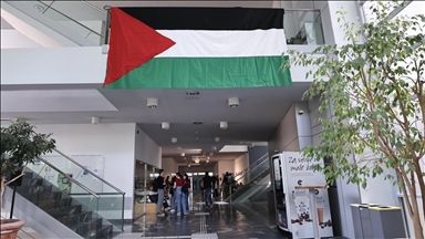 Студенты Люблянского университета организовали акцию в поддержку Палестины