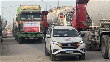 Jordan dispatches 41 humanitarian aid trucks to Gaza Strip