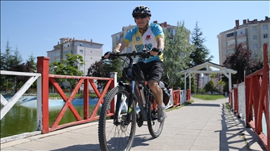 Bisiklet turunda kalp krizi geçiren Özcan Ceylan sağlığına pedal çevirerek kavuştu