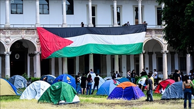 بشعار "فلسطين حرة".. طلاب جامعة ميلانو الإيطالية ينضمون للاعتصامات الطلابية