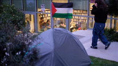 Brazilian university students set up solidarity camp for Gaza