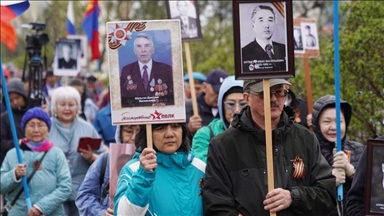 В Улан-Баторе прошла патриотическая акция «Бессмертный полк»
