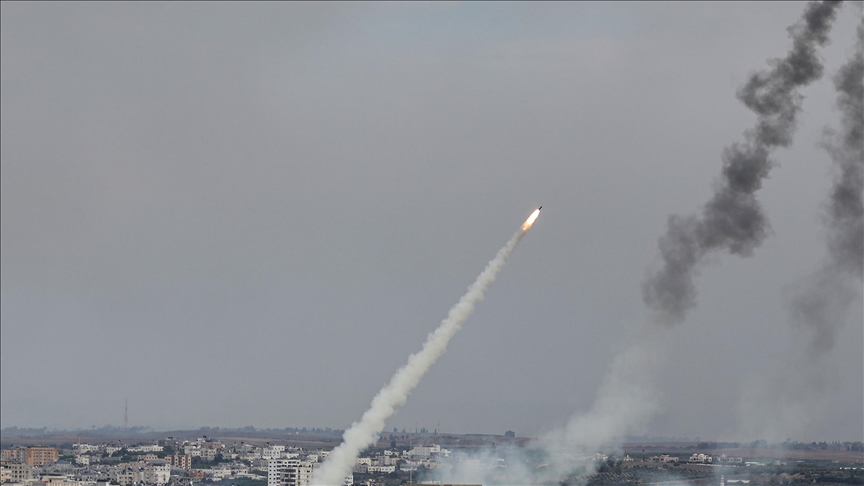 Fire in Kiryat Shmona area in northern Israel after Hezbollah rocket attack