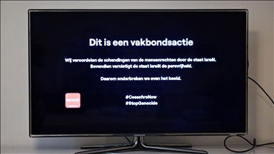 Belçika'nın VRT televizyonu, Eurovision'un final yayını sırasında İsrail'i protesto etti