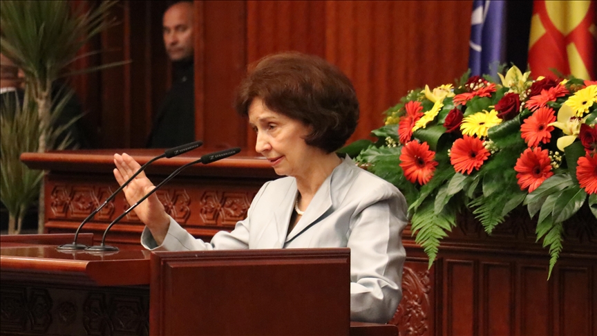 Gordana Siljanovska Davkova takes office as North Macedonia's 1st woman president