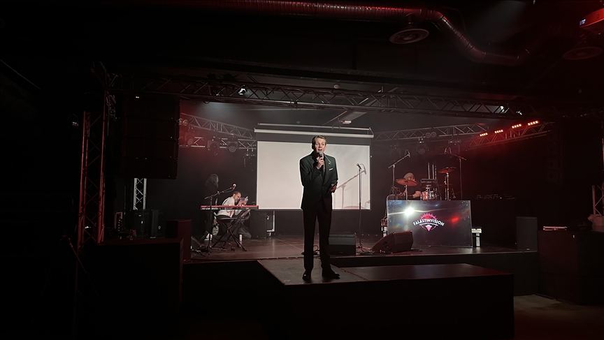 Alternative Palestinian song contest held in Sweden alongside Eurovision final to protest Israel's participation