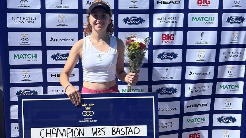 قهرمانی تنیسور زن ترکیه در مسابقات سوئد