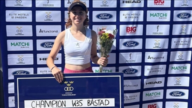 قهرمانی تنیسور زن ترکیه در مسابقات سوئد
