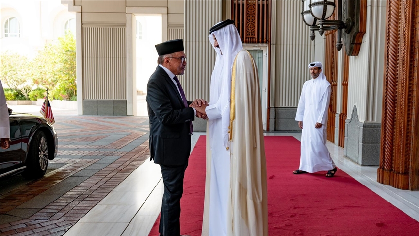 Qatari emir, Malaysian premier focus on bilateral relations, Gaza