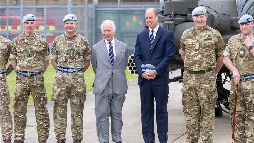 Britain's King Charles hands over military role to son William