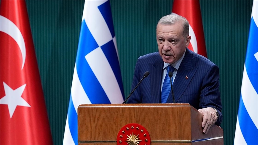 Cumhurbaşkanı Erdoğan: Yunanistan'la terörle mücadele konusunda anlayış birliğimiz giderek güçleniyor