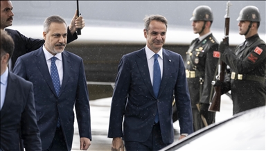 Премьер-министр Греции Кириакос Мицотакис прибыл в Анкару
