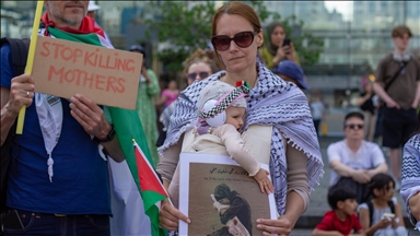 Dutch women stage Mother's Day march in support of Gaza mothers