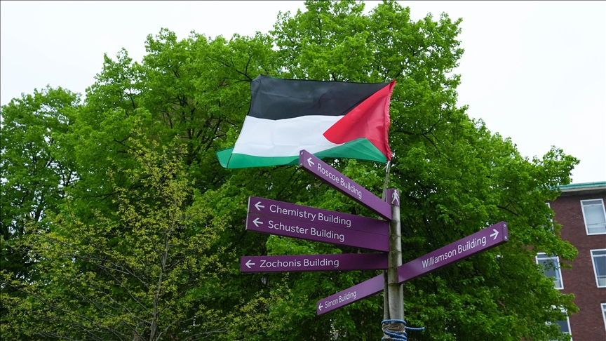 Manchester University targeted in protest over complicity in Gaza war