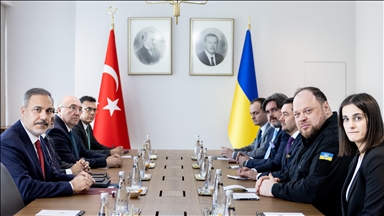 Turkish foreign minister meets Ukrainian parliament head