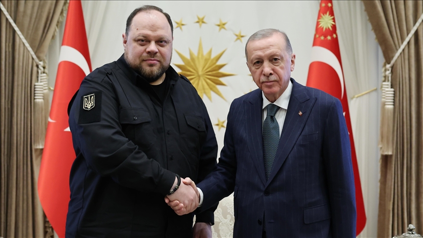 Turkish president meets Ukrainian parliament head in Ankara
