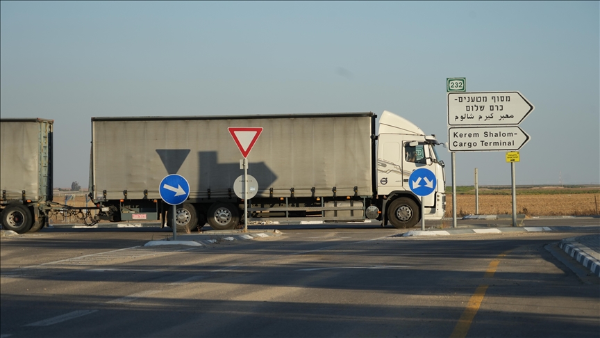 1st commercial truck convoy enters Rafah since Israel gained control of Palestinian side of crossing