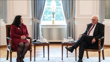 Presidentja Osmani bisedon me homologun gjerman për anëtarësimin e Kosovës në KiE