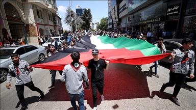 Palestinci šetnjom na okupiranoj Zapadnoj obali obilježili 76. godišnjicu Nakbe