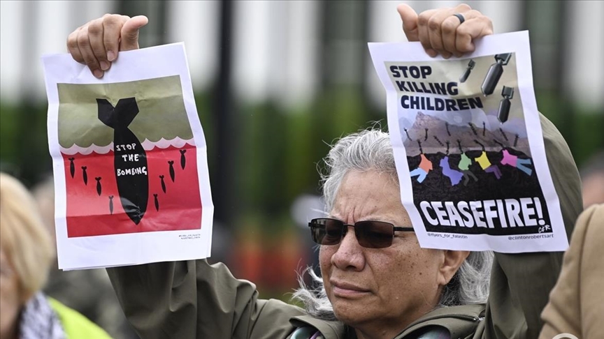 Con motivo del Día de la Nakba, empleados federales de EEUU protestan por apoyo de su país a Israel