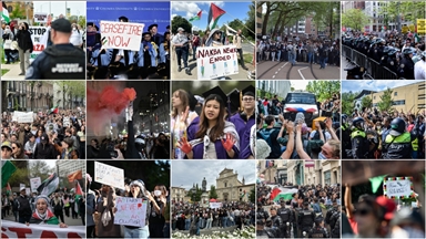 Dünyanın dört bir yanında üniversite öğrencileri, Filistin dayanışmasında kararlı