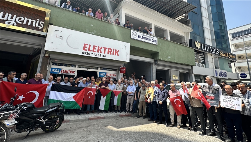 Hatay'da İsrail'in Gazze'ye saldırıları protesto edildi