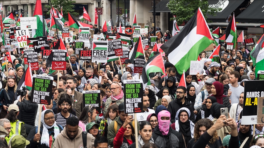 'We must keep marching for Palestine:' Thousands rally in London commemorating Nakba