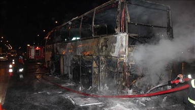 آتش‌سوزی اتوبوس مسافربری در هند؛ 9 تن جان باختند