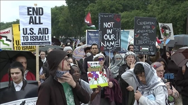 تجمع صدها نفر در نیویورک و واشنگتن به مناسبت سالگرد «روز نکبت» در حمایت از فلسطین