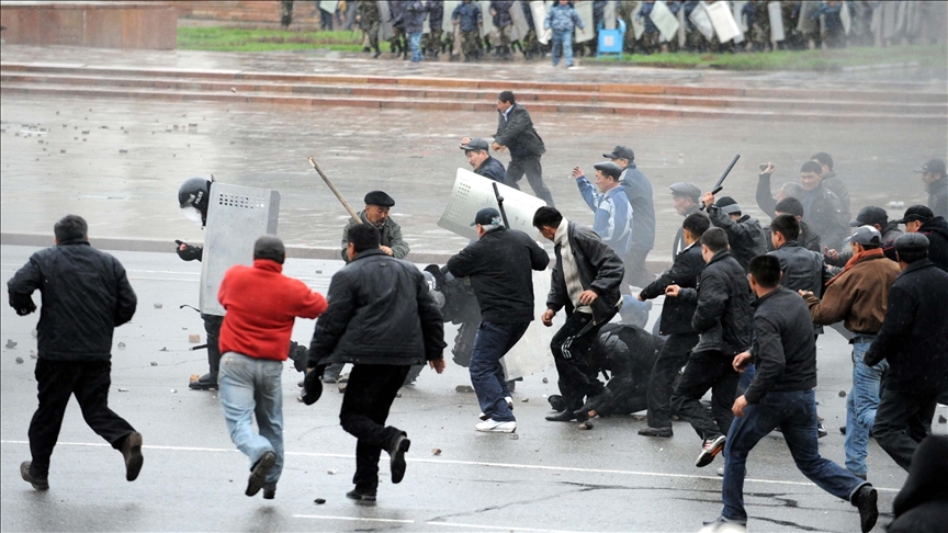 Dozens injured, 10 detained after clash in Kyrgyzstan's capital