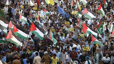 Pakistan, mijëra njerëz marshuan në mbështetje të Palestinës