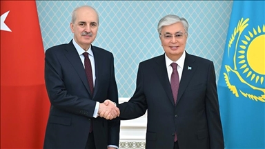 Kazakh president receives Turkish parliamentary speaker
