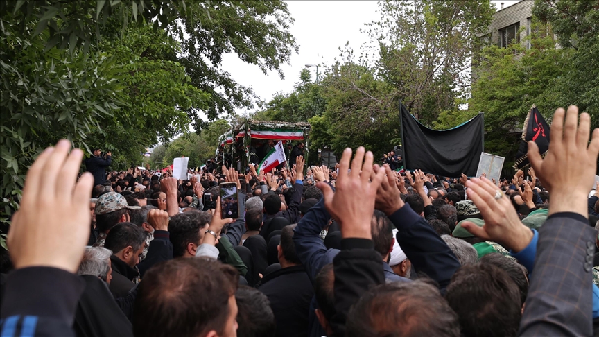 Funeral procession for late Iranian president begins in Tabriz city
