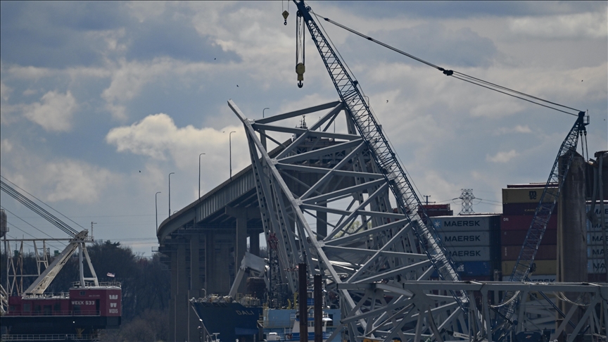 Container ship refloated 8 weeks after causing bridge collapse in US ...