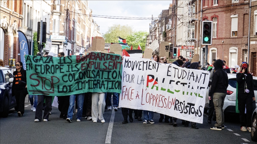 Students launch pro-Palestinian encampment at top French university