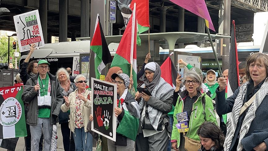 باريس.. مظاهرة لمنع مشاركة شركات إسرائيلية بمعرض أوروبي