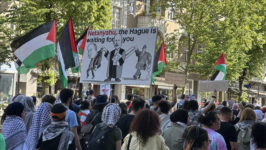 В Берлине прошла демонстрация солидарности с Палестиной