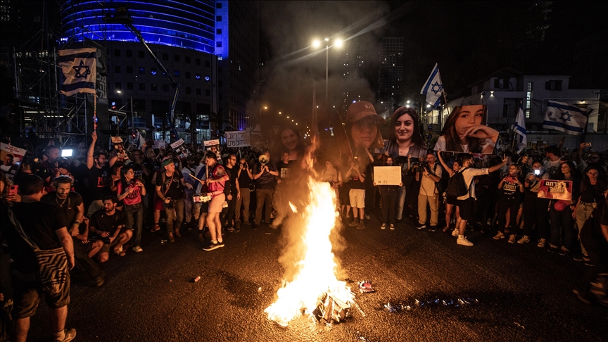 Scores of Israelis protest in Tel Aviv to demand hostage swap deal with Hamas