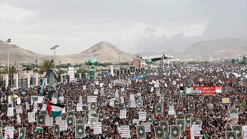 اليمن.. 16 فعالية احتجاجية تطالب بإنهاء “الإبادة الجماعية” بفلسطين