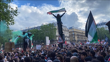 Police tear gas pro-Palestinian marchers attempting to reach Israeli embassy in Paris