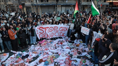 مظاهرة في باريس تنديدا بمجزرة الجيش الإسرائيلي في رفح