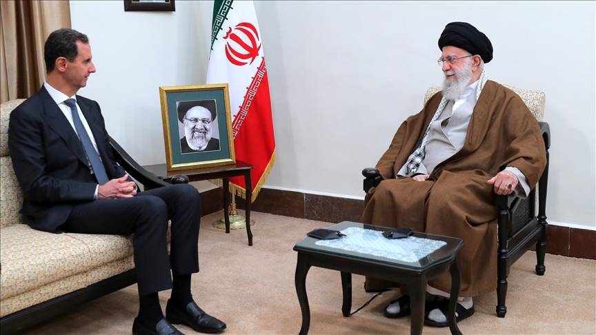 دیدار بشار اسد با رهبر ایران در تهران
