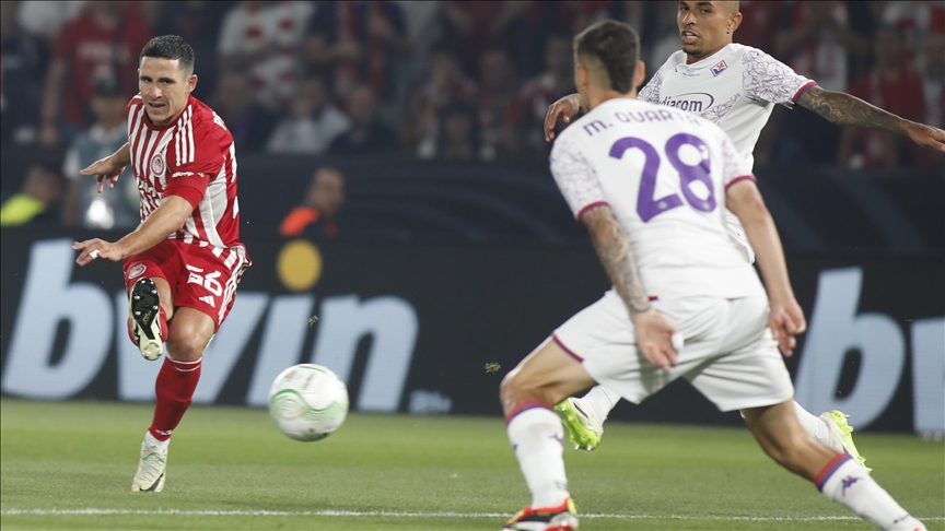 Olympiacos beat Fiorentina to win 2024 UEFA Europa Conference League title