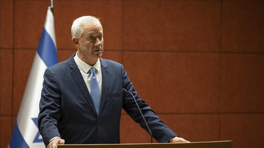 Gantz’s centrist party submits bill to dissolve Israeli parliament
