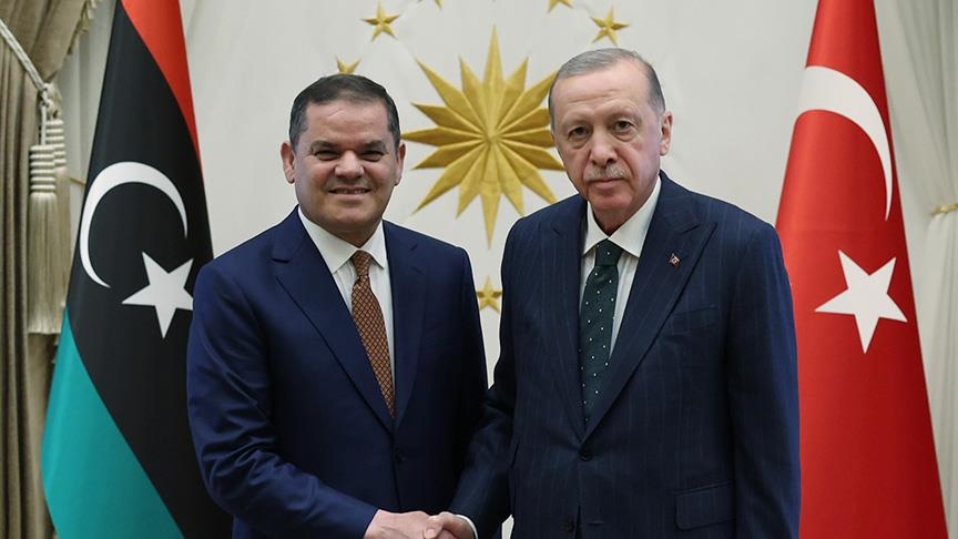 الرئيس أردوغان يستقبل الدبيبة