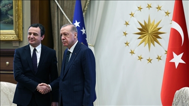 Turkish president discusses bilateral ties with Kosovar premier