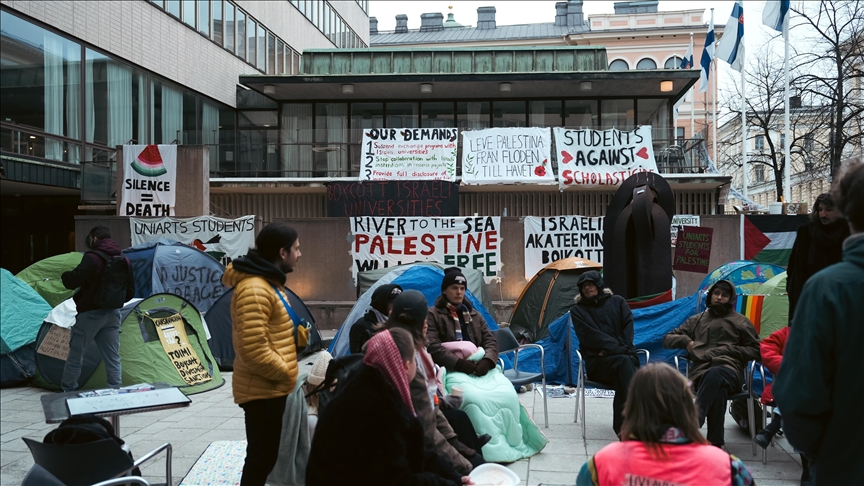 Pro-Palestinian protests at University of Helsinki enter 2nd month