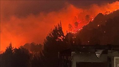 Israël : Les pompiers à pied d'œuvre pour maîtriser les incendies provoqués par les roquettes tirées depuis le Liban