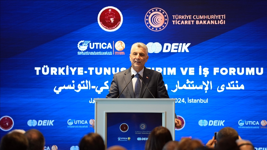 Ticaret Bakanı Bolat: Türkiye ile Tunus arasındaki karşılıklı ticaret hacmi 2023'te 1,6 milyar doları aştı 