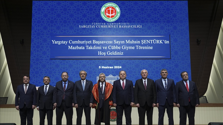 Yargıtay Cumhuriyet Başsavcılığına seçilen Şentürk mazbatasını alarak göreve başladı